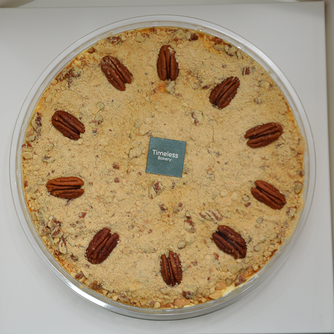 pecan and  caramel pudding